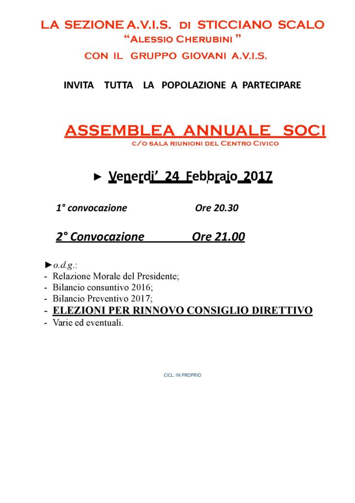Assemblea soci 2017